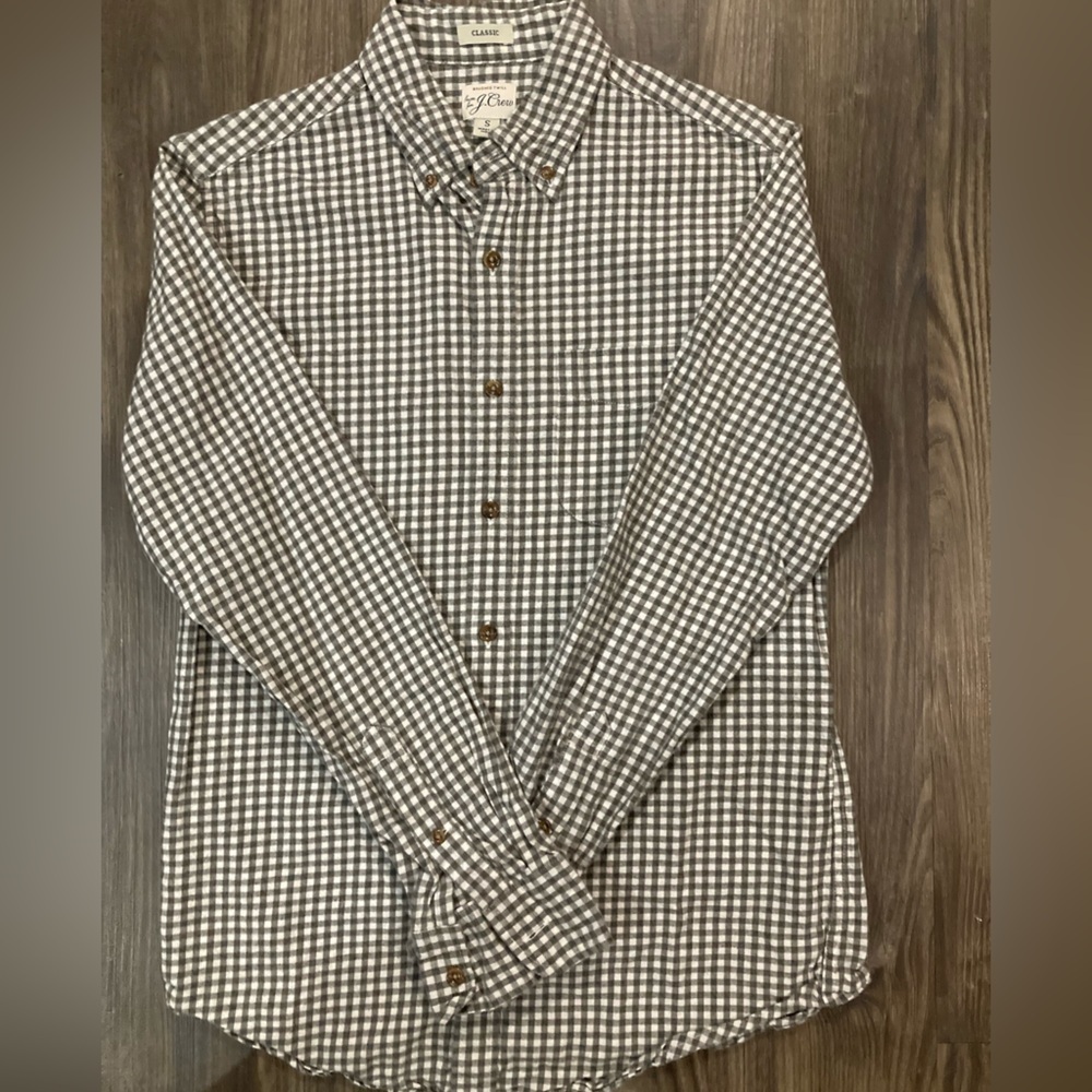 J. Crew Classic Brushed Twill Men’s Small Button Down